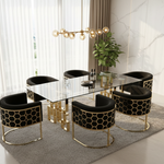 Morocco Lux Dining Table (Available in Silver or Gold) 200 cm