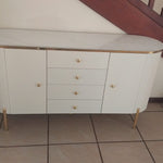 Vera Server/Sideboard (150 cm) Available in Off White/Gold, Grey/Gold or Black/Gold