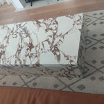 Bianco Calacatta Marble Coffee Table (130 cm) Available in White/Black or White Viola