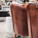Halvard Full Leather Occasional Chair (84 H cm)
