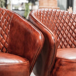 Halvard Full Leather Occasional Chair (84 H cm)