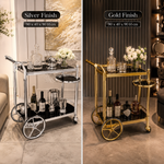 Gail 3 level Drinks Trolley (Available in Gold or Silver)