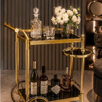 Gail 3 level Drinks Trolley (Available in Gold or Silver)