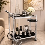 Gail 3 level Drinks Trolley (Available in Gold or Silver)