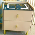 Harvey 2 Drawer Smart Pedestal (Available in Grey or Khaki)