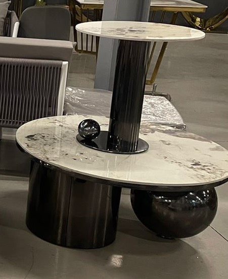 Kate Coffee Table and Side table set (Available in Black,Gold, Rose Gold)