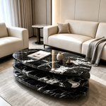Marcelli Cascade Coffee table (Black/White) 130/75 cm