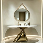 Vortex Marble Console Table (140 cm) Gold