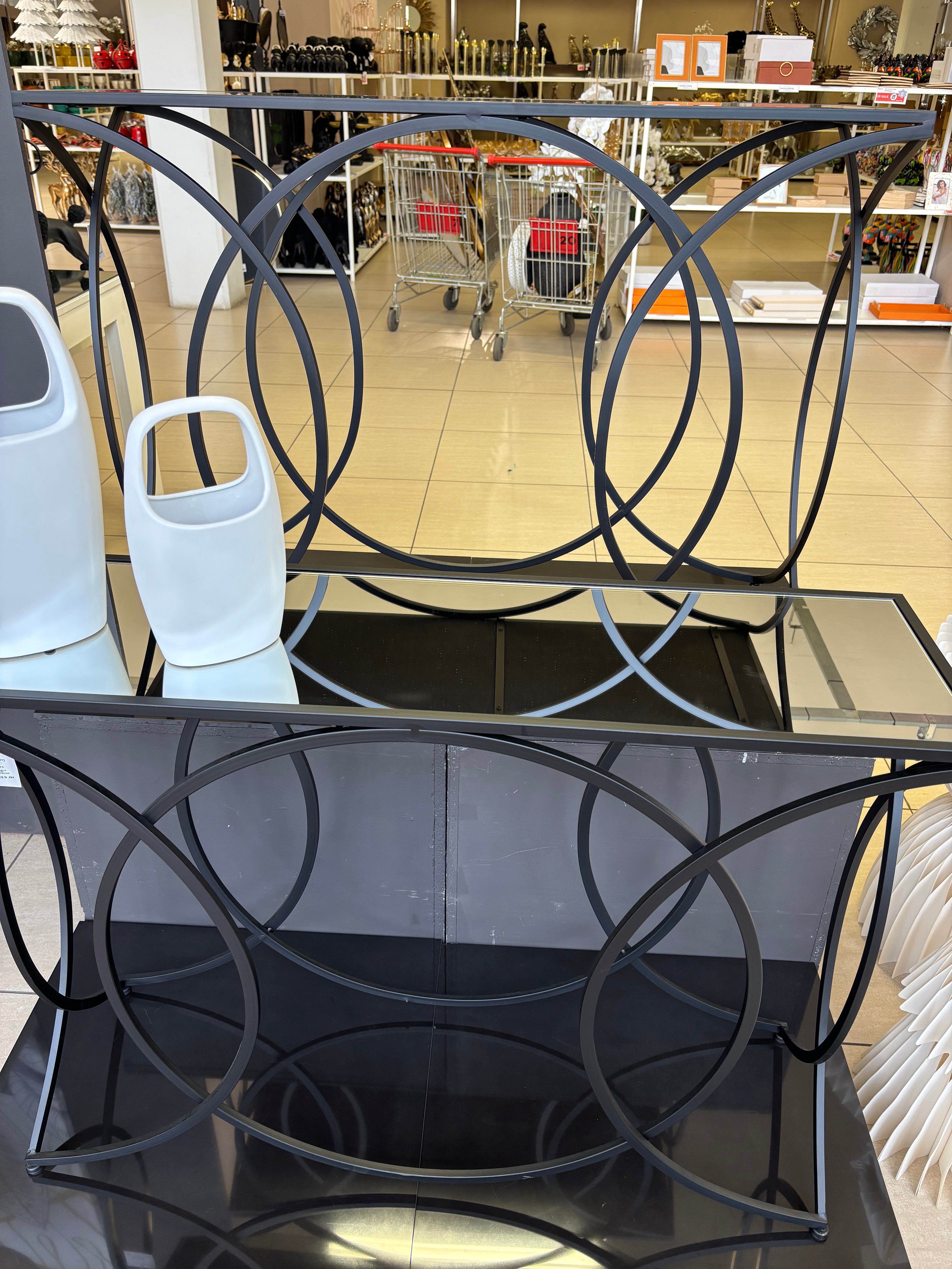 Chateau Console Table (Black) 107 cm