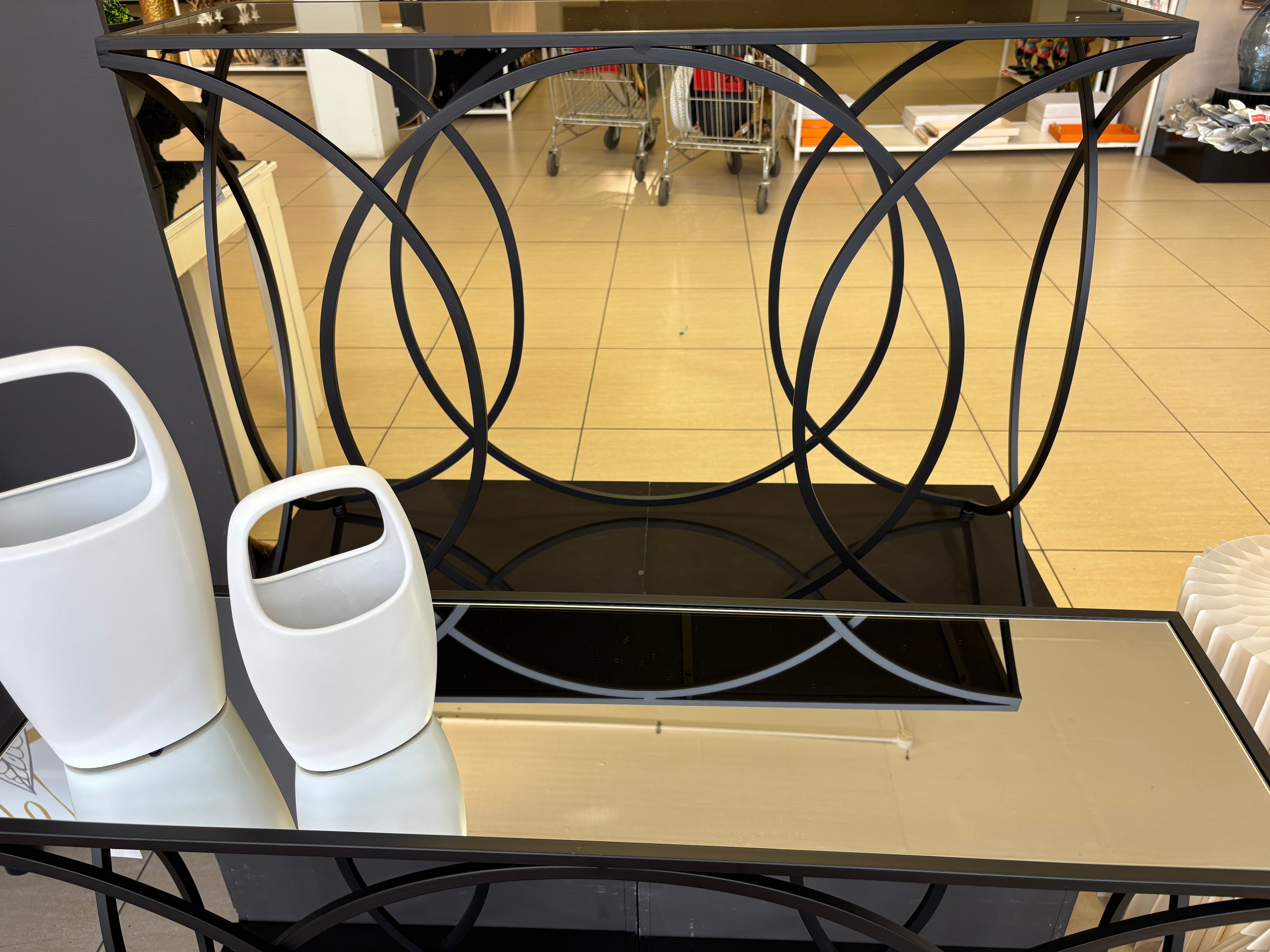 Chateau Console Table (Black) 107 cm