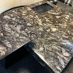 Verano Coffee Table and Side Table Set (100/45 cm) Black/White