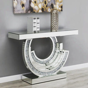 Leandro Mirror Console Table (Available in Rose Gold and Silver) - MHF Decor-Delights