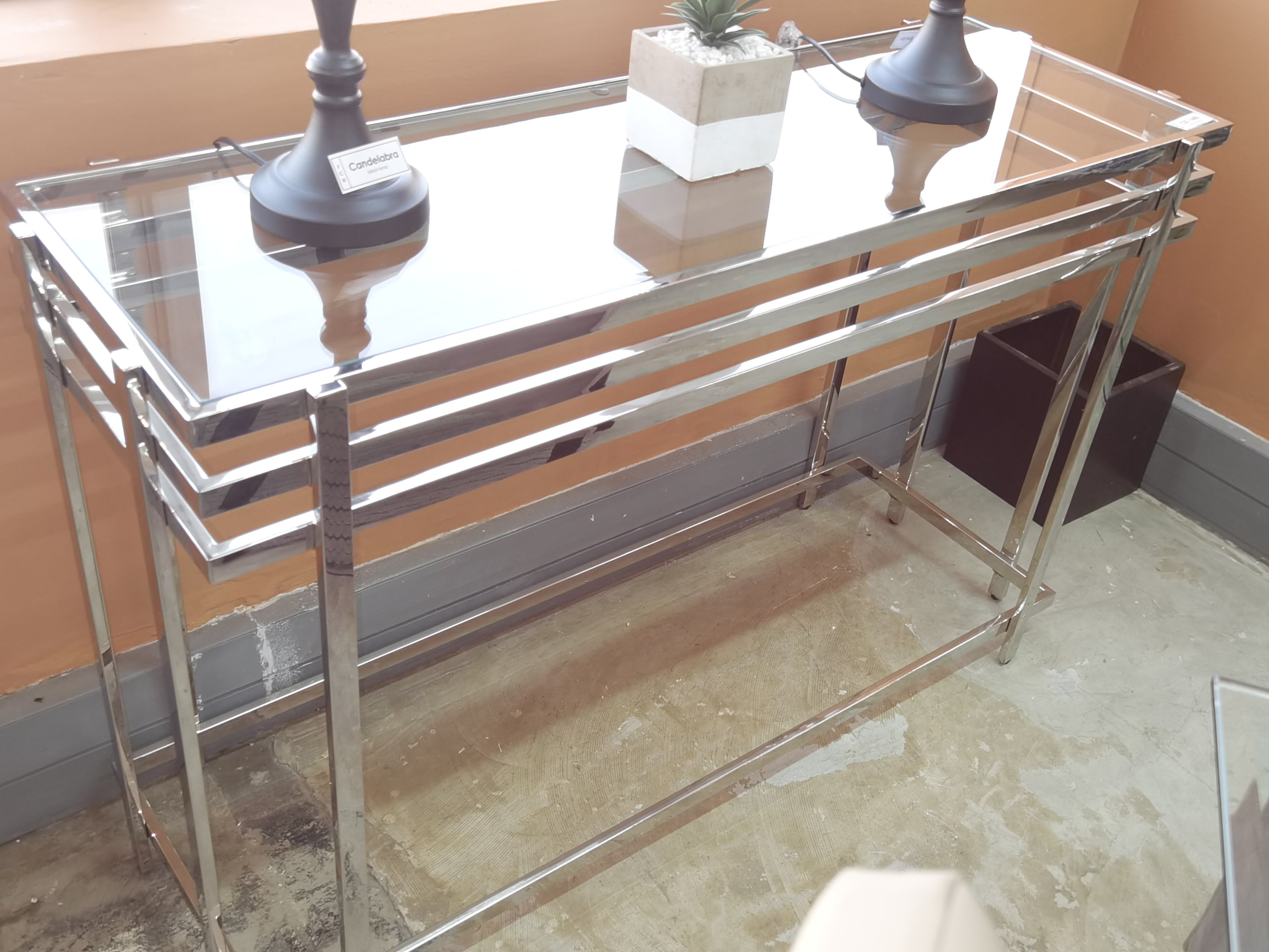 Brooklyn Silver Console Table (120 cm)