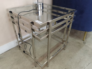 Brooklyn Silver Side Table (55 cm)