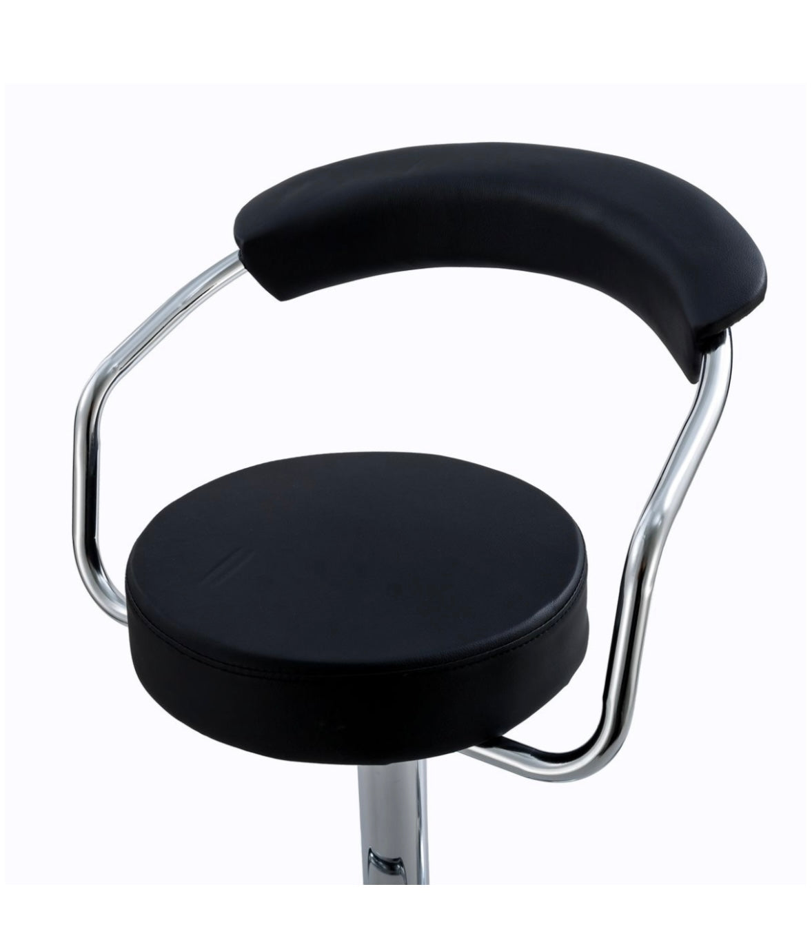 Pvc Bar Stools Archer PVC Bar Stools (Black/Silver) Sold per set of 2 – MHF Decor ...