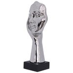 Listening Statue (Silver) 36 cm