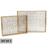 Gold Lupa Tray (40/35 cm) Set of 2