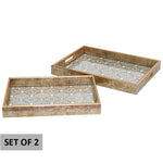 Gold Lupa Tray (40/35 cm) Set of 2
