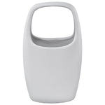 Matt White Bag Vase (25 cm)