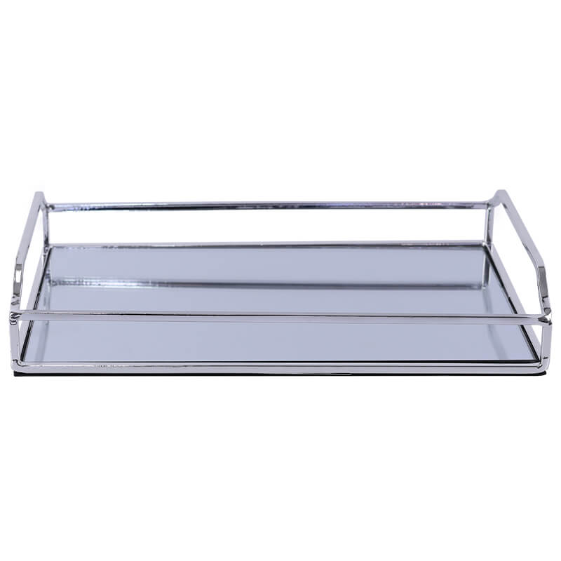 Silver Mirror Metal Tray (30 cm)