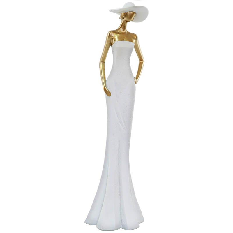 Lady hands down white dress (41 cm)
