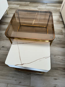 Nadish Nesting Coffee Table Set (Available in White or Black)