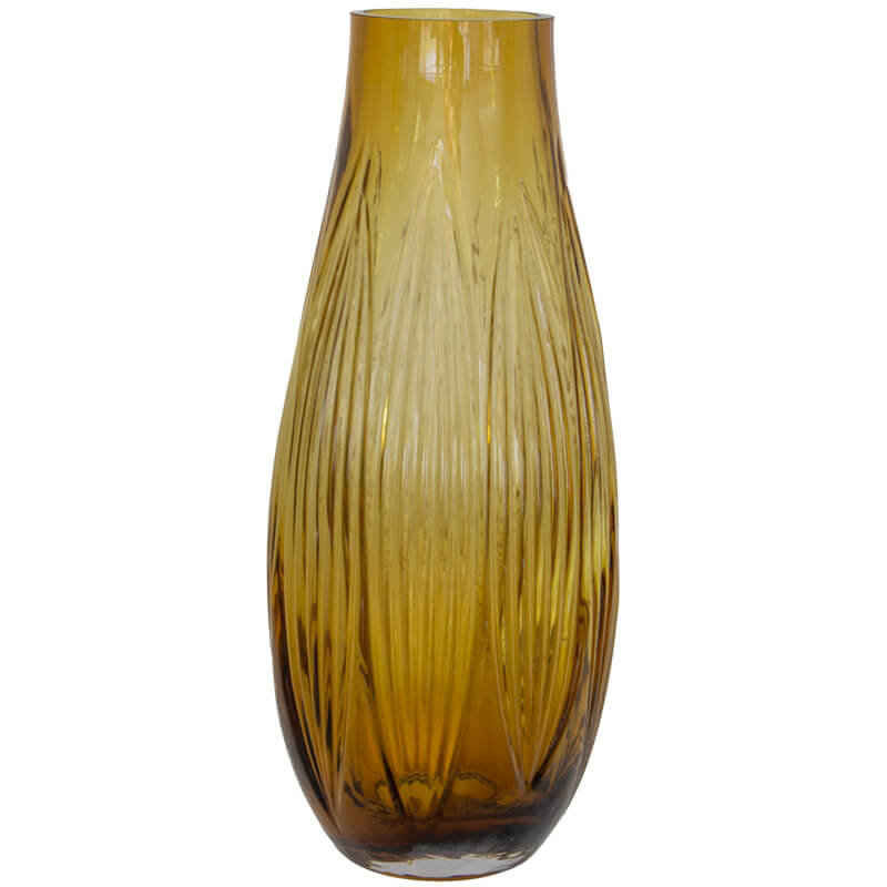 Deep Yellow Vase (13 x 31cm) - MHF Decor-Delights