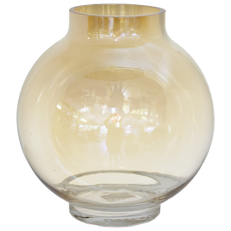 Amber ball Vase (21cm)