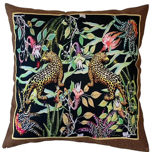 Night Leopard Cushion