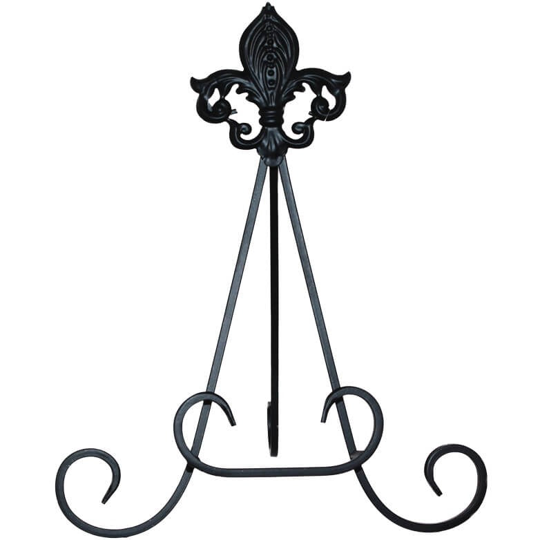 Black Plate Stand (37 cm)