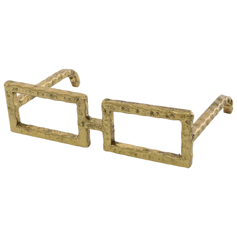 Rect Gold Decor Spectacles (24 cm)
