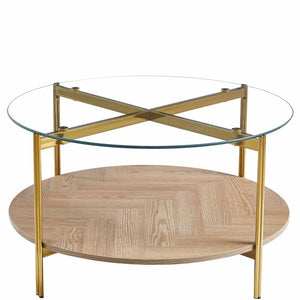 Taylor Coffee Table (80 cm) Available in White or Oak