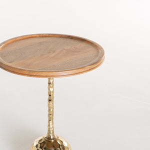 Holly Antique Brass Side table (48 cm)