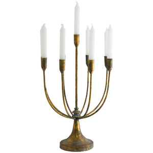 Rustic Antique 9 Lite Candelabra (50 cm)