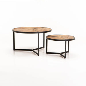 Blake Nesting Coffee Tables (Available in Rustic Black or Rustic Magnolia)