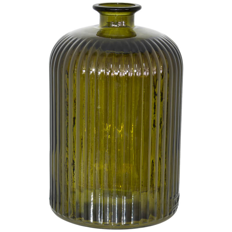 Bottle Vase Olive Green (23 cm) - MHF Decor-Delights