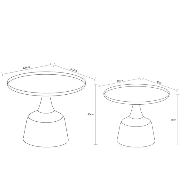 Tamara Nesting Table Set (61 & 46 cm)