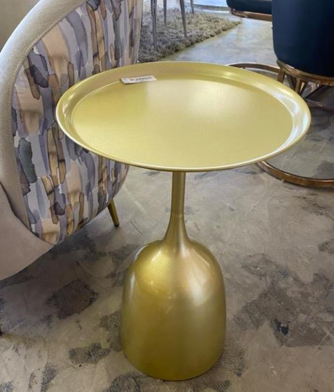 Denali Side Table (Gold) 60 H cm