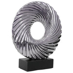 Sculpture Silver/Black base (37 cm)