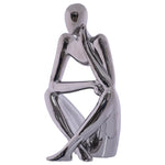 Silver Thinking Statue (36 cm)