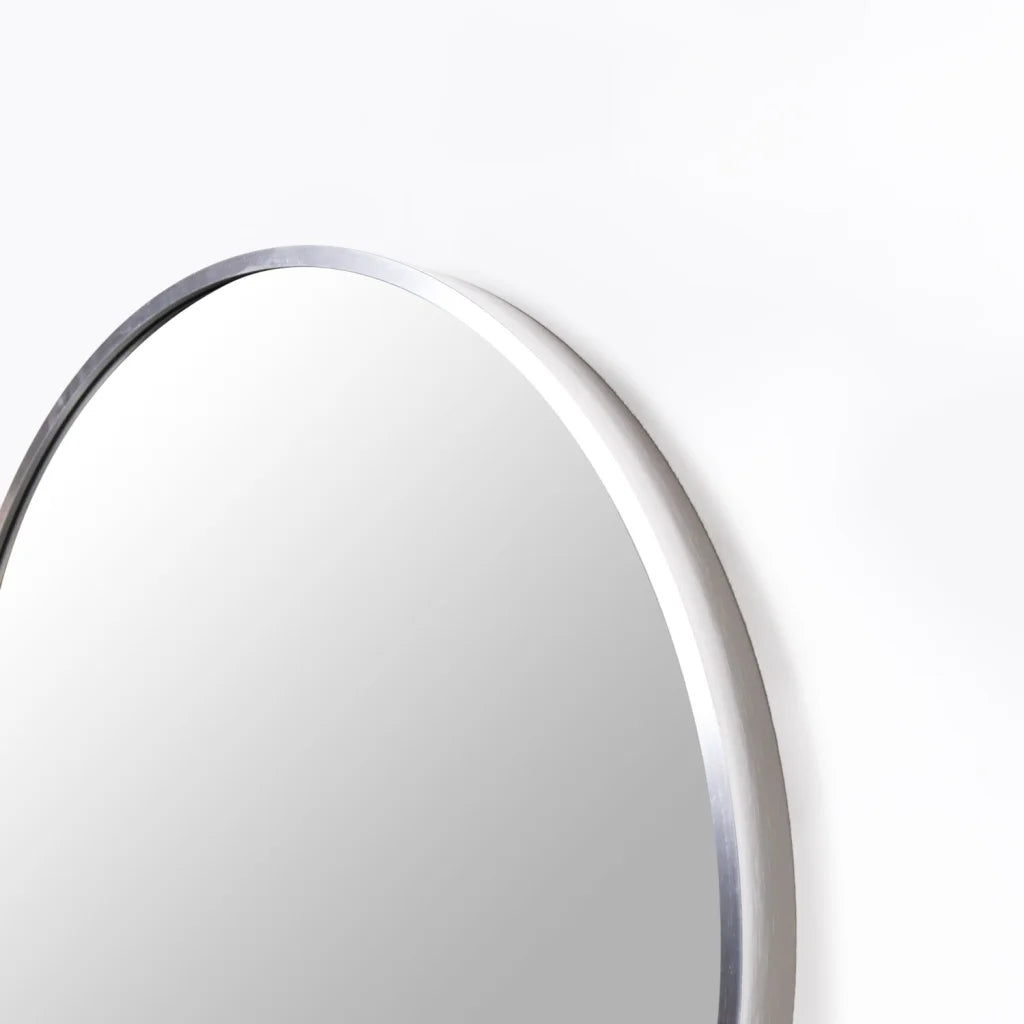 Round Alum. Mirror (80 cm) Available in Gold, Silver or Black