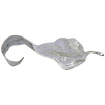 Silver Rough Nickel curved leaf (50 cm)