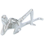 Man Reading book (Silver) 31 cm