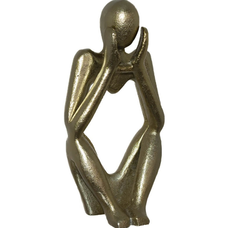 Man Sitting Sculpture (21 cm)