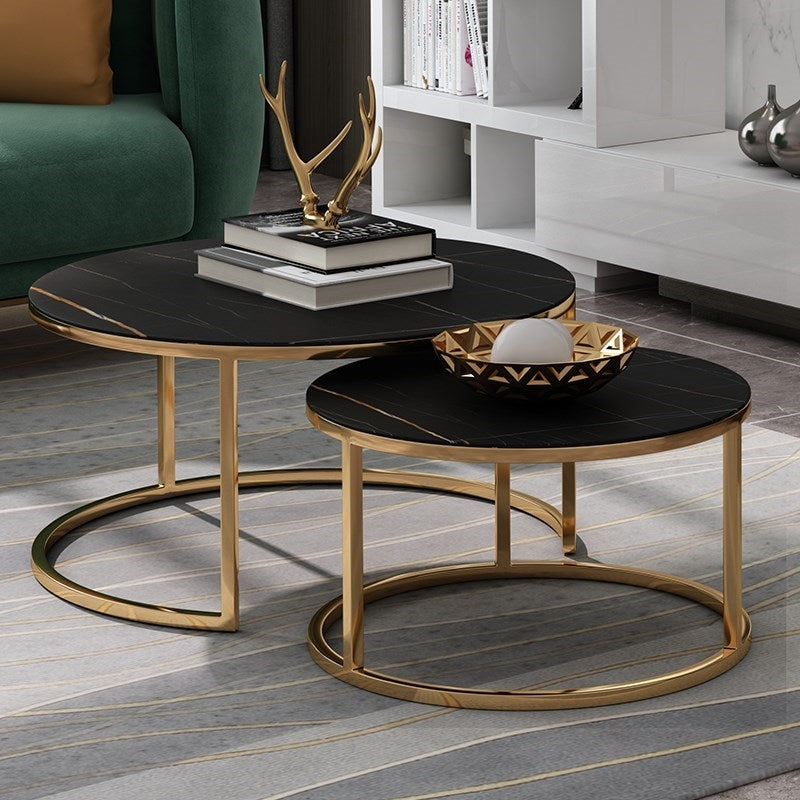 Lillian Nesting Coffee table (Black Marble) - MHF Decor-Delights