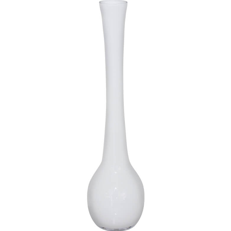 Tall white vase (40 cm)
