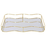 Carla Rect. Gold Tray (39 cm)