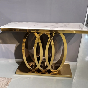 Aida Console/Entryway Table (140 cm) Available in Gold or Silver