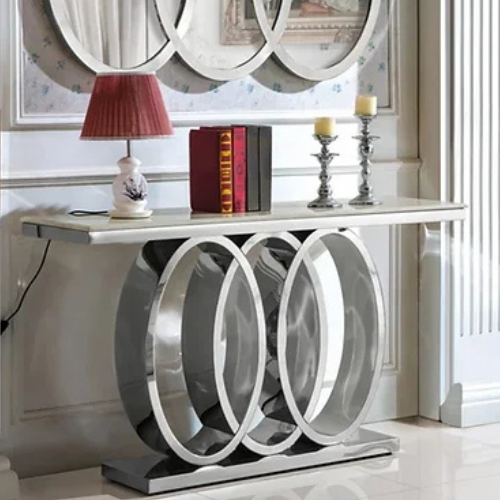 Aida Console/Entryway Table (140 cm) Available in Gold or Silver