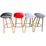 Jersey Wall nut Barstool (Available in Black, Grey, White or Red)